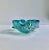 Mid-Century Modern Italian Mid Century Seguso Murano Attributed Turquoise & Silver Averturine Dish For Sale - Image 3 of 17