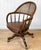 Vintage Traditional Mahogany & Cane Bankers Swivel Desk Chair For Sale - Image 4 of 17