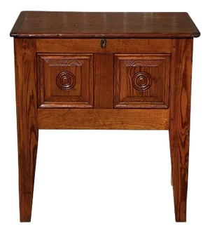 Antique Federal Period Southern Yellow Pine Lift Top Sugar Chest / Box