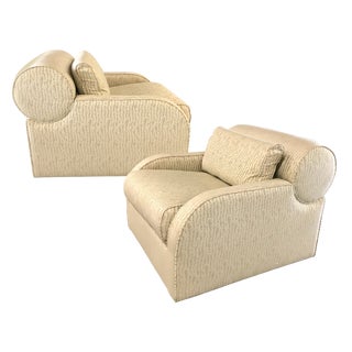 Vintage Swivel Lounge Chairs by Preview For Sale