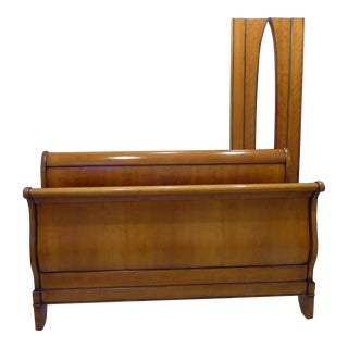 Vintage Queen Size Sleigh Bed Frame For Sale