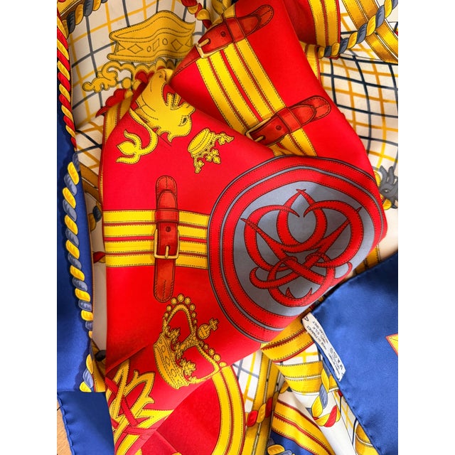 Hermès Grande Tenue 1998 Silk Scarf Designed by Henri D’Origny For Sale - Image 11 of 12