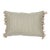 Schumacher Mathis Ticking Stripe 16” Lumbar Pillow in Sage For Sale