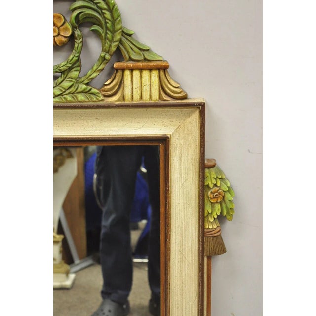Vintage French Victorian Neoclassical Style Bird 55" Wall Mirror With Arrows For Sale In Philadelphia - Image 6 of 12