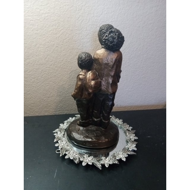 1980s 1980s Gorgeous My Big Sister Signed Bronzed Ceramic Austin Sculpture For Sale - Image 5 of 8