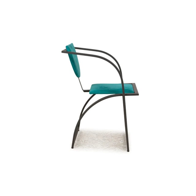 KFF Cosinus Fabric Chairs in Black & Blue, Set of 4 For Sale - Image 10 of 13