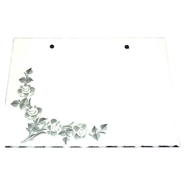 Vintage Austrian Mirror with Polished Rose Patterns For Sale