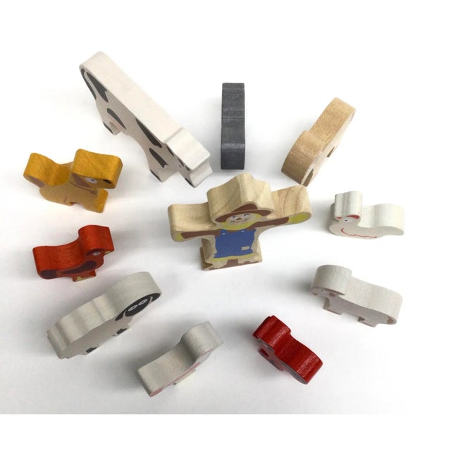 Hand Painted Farm Animal Set of 11 For Sale - Image 4 of 7