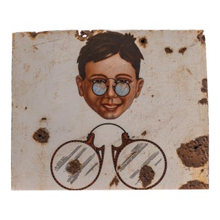 Early 20th Century SSP Optometry Trade Sign For Sale