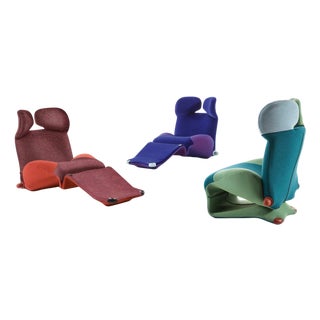 Wink Armchairs by Toshiyuki Kıta for Cassina, Set of 3 For Sale