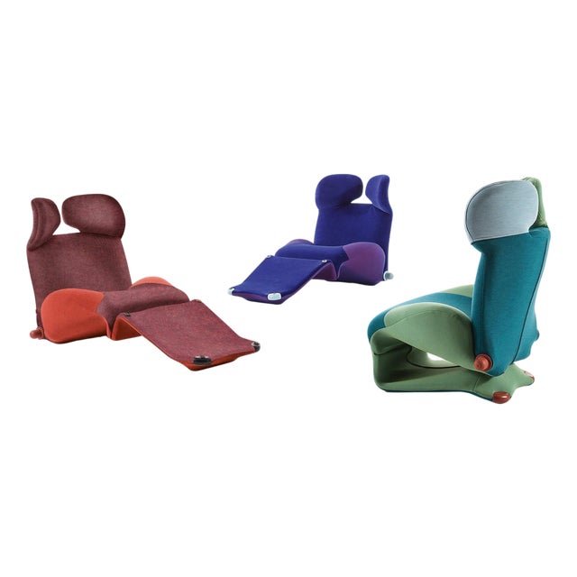 Wink Armchairs by Toshiyuki Kıta for Cassina, Set of 3 For Sale