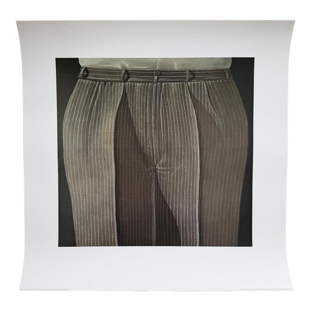 Domenico Gnoli (1933-1970), Striped Trouses, 1969, Copyright Marzia Gnoli, 1994, Printed in the Netherlands For Sale