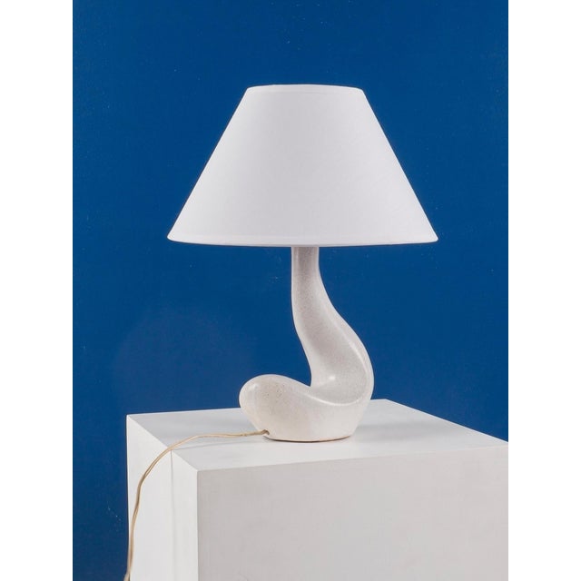 French Free-Form Ceramic Lamp, France, 1950 For Sale - Image 6 of 6