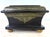 This is a mid 20th century Italian tooled leather dresser box. This beautiful box stands on four solid brass bun feet and...