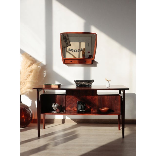 Vintage Rosewood Desk by Gunner Nielsen for Tibergaard, 1960 For Sale - Image 4 of 18