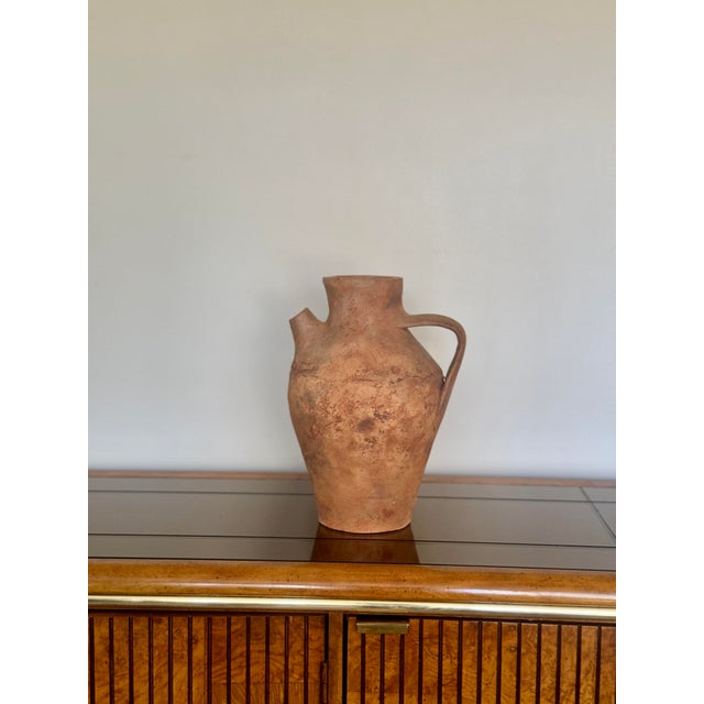 Vintage Primitive Clay Vessel Jug For Sale - Image 4 of 8