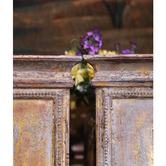 Pair of Early 20th Century French Louis XVI Revival Painted Wall Trumeau Mirrors For Sale In Dallas - Image 6 of 10