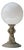 Italian Bronze Cherub Table Lamp with Opaline Orb Sphere, 1970s For Sale