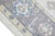 Gray Turkish Oushak Rug Gray & Soft Blue Handwoven Wool Rug 6'1" X 8'10" For Sale - Image 8 of 9