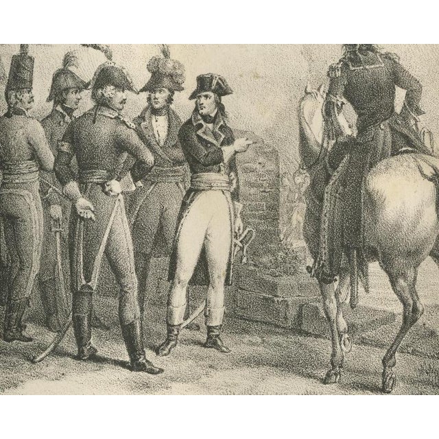 19th Century Madou, The Bridge of Lodi, Bonapartes Close Column, 1827, Lithograph For Sale - Image 5 of 9
