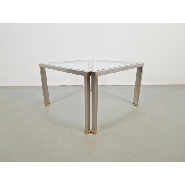 Regency T28 Coffee Table in Brass and Glass from Peter Ghyczy, 1970s For Sale - Image 13 of 18