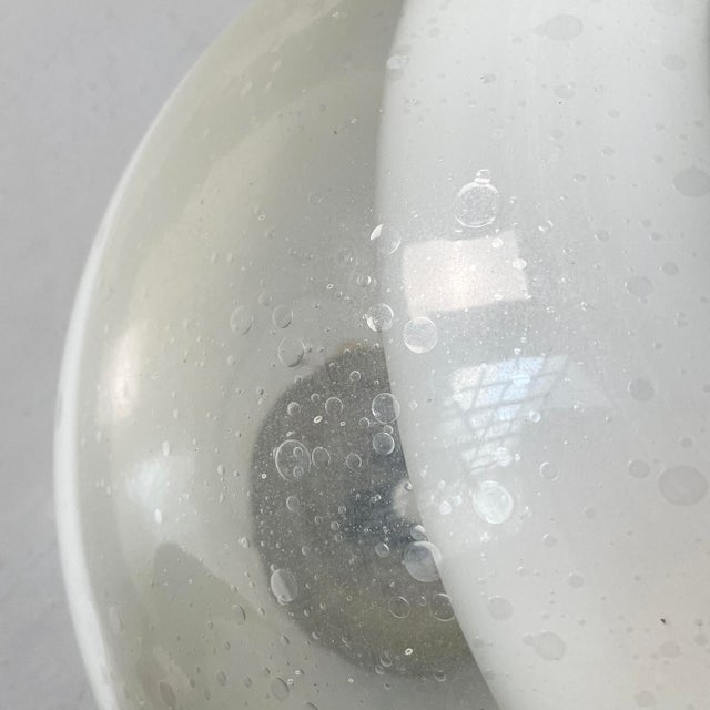 Italian Modern Murano Opaline Glass Table Lamp, 1970s For Sale - Image 14 of 17
