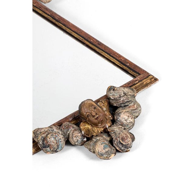 Rococo Painted Mirror, 18th Century For Sale - Image 10 of 14