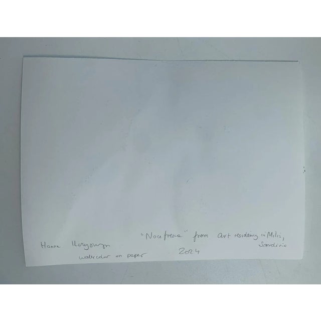 Hanna Ilczyszyn, Nocefresca (Milis, Sardinia), Watercolour, 2024 For Sale - Image 3 of 6