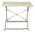 Vintage French White Rectangular Metal Folding Dining Table, 1950s For Sale