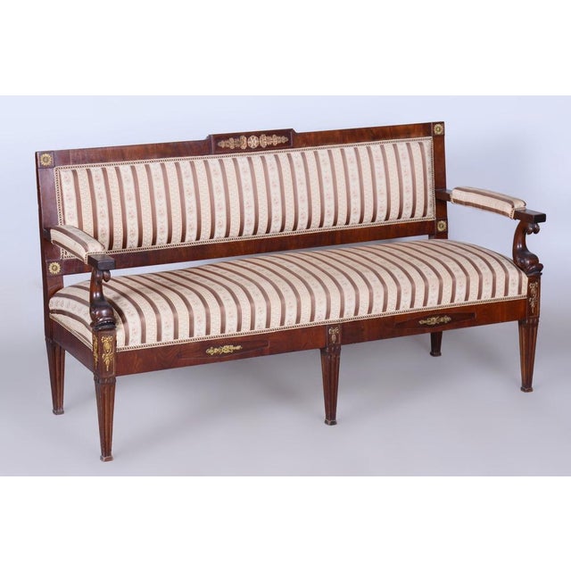 French Empire Mahogany Sofa, 1860s For Sale - Image 17 of 17