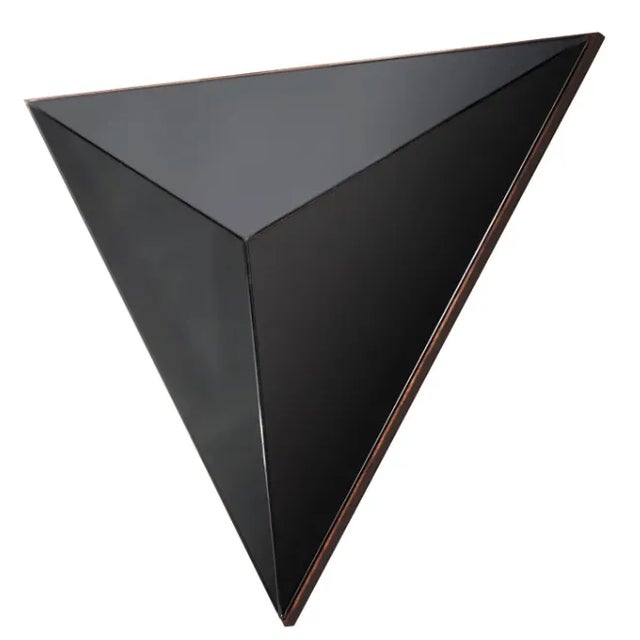 Wood Volume Gray Mirror Convex by Robert Sukrachand For Sale - Image 7 of 7