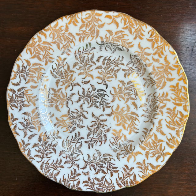 Offering a beautiful vintage bone china decorative / dessert plate made in England. This elegant plate features an...