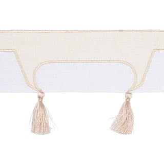 Sample - Schumacher X David Kaihoi Pagoda Trim in Ivory For Sale