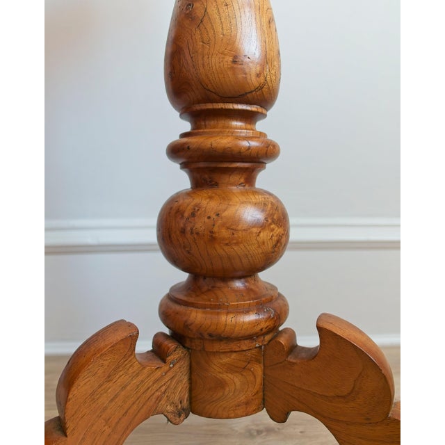 Antique Maple Burl Wood Side Table For Sale - Image 6 of 13