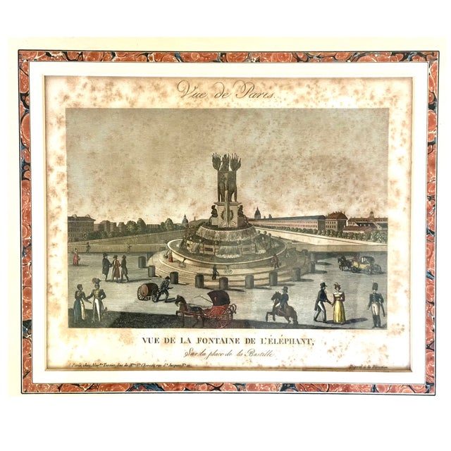 18th C. Alexandre Tessier (1737-1820) Copper Engravings of Paris, a Pair For Sale - Image 4 of 11
