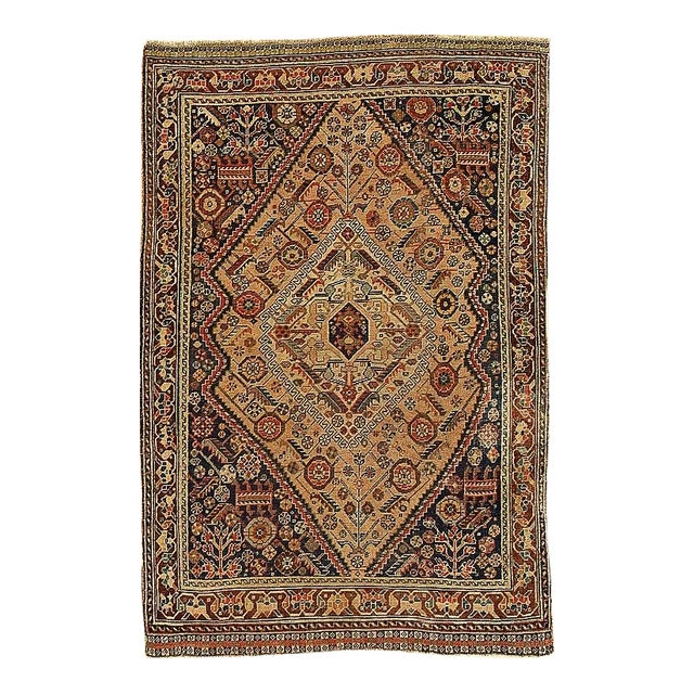 Antique Persian Wool Rug For Sale