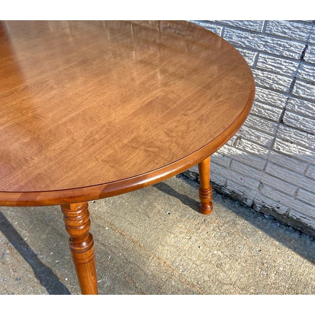 Vintage Tell City Hard Rock Maple Dining Table With Andover Finish
