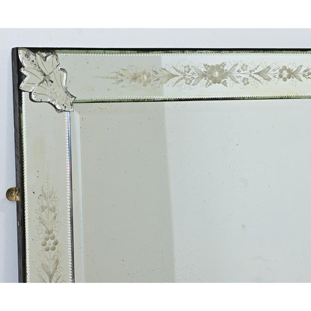 Italian 19th Century Venetian Mirror in Rectangular Frame For Sale - Image 12 of 14
