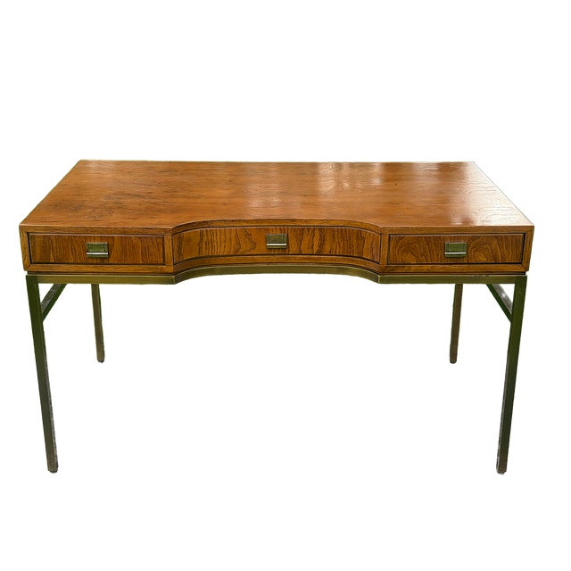 20th Century Drexel Campaign Style "Consensus Collection" Writing Desk For Sale - Image 10 of 16