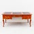 Vintage Louis XV style Chinoiserie writing desk or vanity by Baker in cinnabar lacquer with hand-painted gilt depicting...