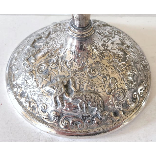 1950s Barbour Silver Candlesticks For Sale - Image 5 of 9