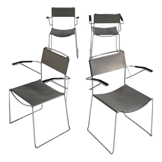 Spaghetti Chairs by Giandomenico Belotti for Alias, 1970s, Set of 4 For Sale