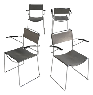 Spaghetti Chairs by Giandomenico Belotti for Alias, 1970s, Set of 4
