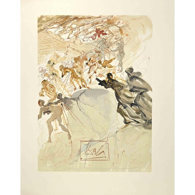 Modern Salvador Dali, The Lustful, Woodcut, 1963 For Sale - Image 3 of 3