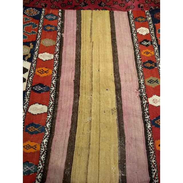 Tribal 19th Century Shahsavan Mafrash, Handwoven Wool, Tribal Cargo Bag Panel, 4’ X 5’ For Sale - Image 3 of 7
