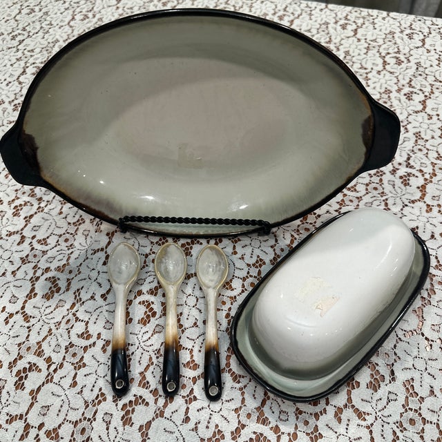 Nova Vintage Sango Black Dinnerware Set - 29 Pieces For Sale - Image 4 of 7