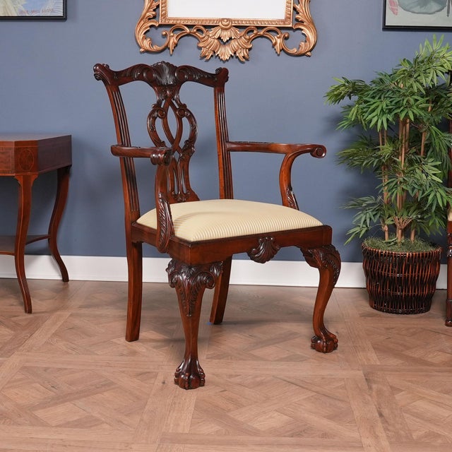 Niagara Furniture Philadelphia Chippendale Chairs, Set of 10 For Sale - Image 4 of 14