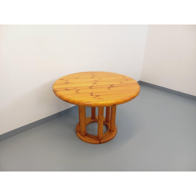 Vintage Scandinavian Round Dining Table by Rainer Daumiller, 1960s For Sale - Image 15 of 18