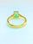 Bochic "Capri" Natural Emerald & Diamonds Vintage Retro Ring Set In 18K &Silver For Sale - Image 11 of 18
