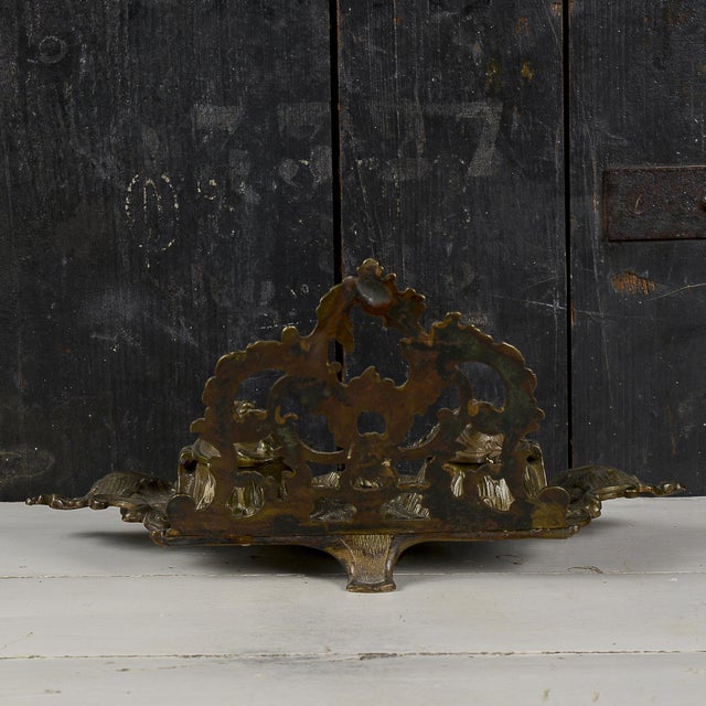 Metal Desk Set for Writing Desk in Brass, 1890s For Sale - Image 7 of 9